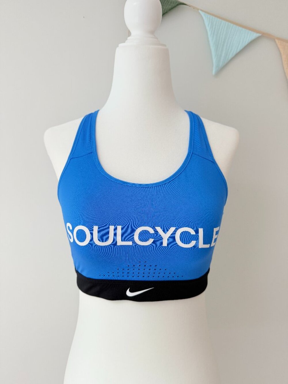 Nike x SoulCycle Blue Dri-FIT Sports Bra Size S